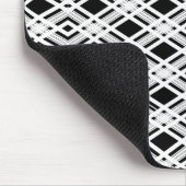 Gestreiftes kariertes Muster Mousepad (Ecke)