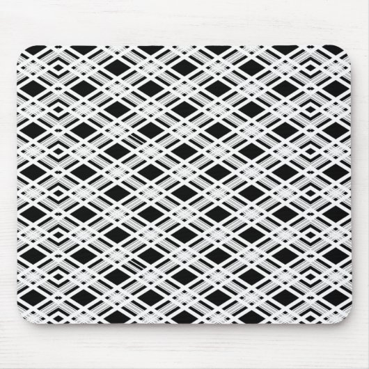 Gestreiftes kariertes Muster Mousepad (Vorne)