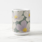 Gestreiftes Keramik-Mug mit Gänseblümchen Kaffeetasse (Mittel)
