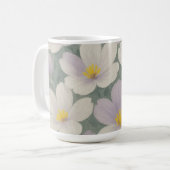 Gestreiftes Keramik-Mug mit Gänseblümchen Kaffeetasse (Vorderseite Links)
