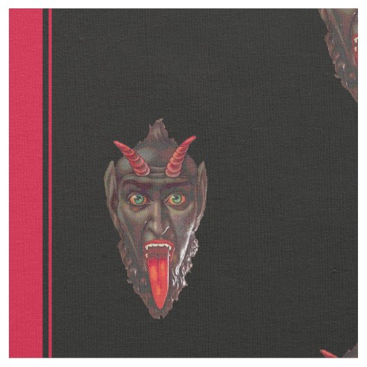 Gestreiftes Krampus Stoff (Nahaufnahme)