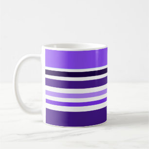 Gestreiftes Lila Kaffeetasse