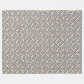 Gestreiftes Lilienmuster Fleecedecke (Vorderseite (Horizontal))