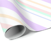 gestreiftes Linien Muster Striche Regenbogenfarben Geschenkpapier (Rolleneckpunkt)