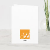 Gestreiftes Monogramm - Schatten des Blaus (Rückseite)