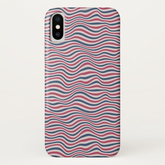 Gestreiftes Muster 2 Case-Mate iPhone Hülle (Rückseite)