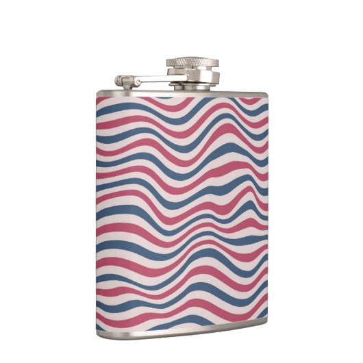 Gestreiftes Muster 2 Flachmann (Rechts)