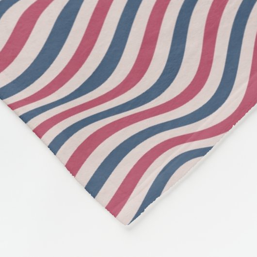 Gestreiftes Muster 2 Fleecedecke (Ecke)