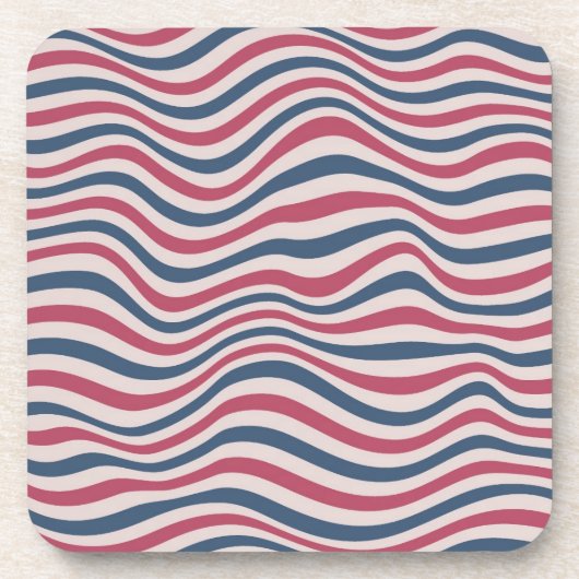 Gestreiftes Muster 2 Getränkeuntersetzer (Vorderseite)