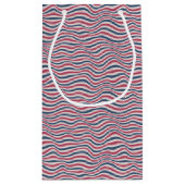 Gestreiftes Muster 2 Kleine Geschenktüte (Rückseite)