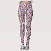 Gestreiftes Muster 2 Leggings (Vorderseite)