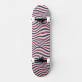 Gestreiftes Muster 2 Skateboard (Vorderseite)