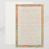 Gestreiftes Muster Briefpapier (Vorne/Hinten)