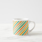 Gestreiftes Muster des Retro Schmutzes Espressotasse (Rechts)