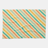 Gestreiftes Muster des Retro Schmutzes Handtuch (Horizontal)
