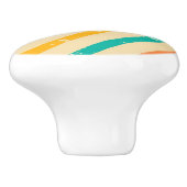 Gestreiftes Muster des Retro Schmutzes Keramikknauf (Seitenansicht)