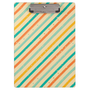 Gestreiftes Muster des Retro Schmutzes Klemmbrett