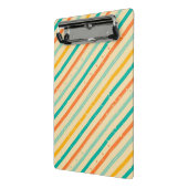 Gestreiftes Muster des Retro Schmutzes Mini Klemmbrett (Gewinkelt2)