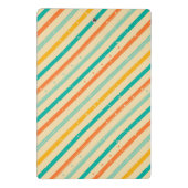 Gestreiftes Muster des Retro Schmutzes Mini Klemmbrett (Rückseite)