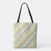 Gestreiftes Muster des Retro Schmutzes Tasche (Rückseite)