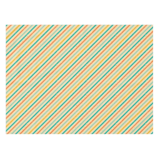 Gestreiftes Muster des Retro Schmutzes Tischdecke (Vorderseite (Horizontal))