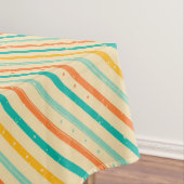 Gestreiftes Muster des Retro Schmutzes Tischdecke (Beispiel)