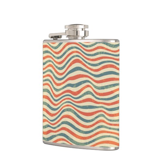 Gestreiftes Muster Flachmann (Links)