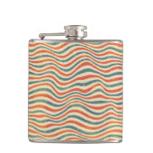 Gestreiftes Muster Flachmann (Vorderseite)