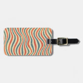 Gestreiftes Muster Gepäckanhänger (Vorderseite horizontal)
