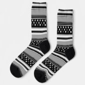 Gestreiftes Muster horizontal mit Sternen Socken (Linkes Detail)