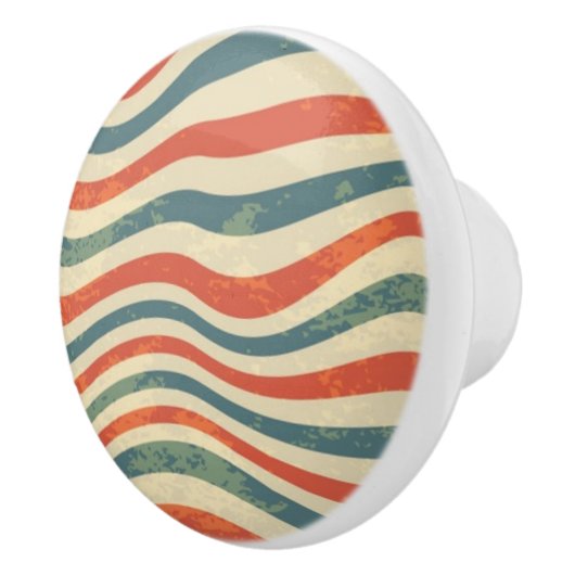 Gestreiftes Muster Keramikknauf (Rechts)