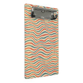 Gestreiftes Muster Mini Klemmbrett (Schrägansicht)