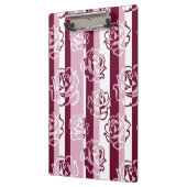 Gestreiftes Muster mit Rosen Klemmbrett (Links)