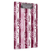 Gestreiftes Muster mit Rosen Klemmbrett (Rechts)