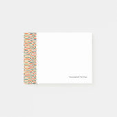 Gestreiftes Muster Post-it Klebezettel (Vorderseite)