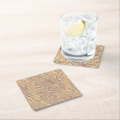 Gestreiftes Muster Rechteckiger Pappuntersetzer (Vor Ort)