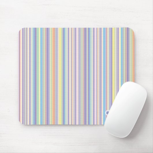 Gestreiftes Pastellmousepad Mousepad (Mit Mouse)