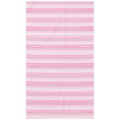 Gestreiftes rosa Muster mit Sternen Tischdecke (Vorderseite)