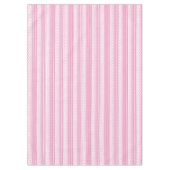Gestreiftes rosa Muster mit Sternen Tischdecke (Vorderseite)