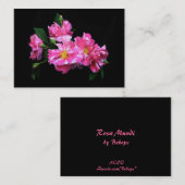Gestreiftes Rose ATC Visitenkarte (Vorne/Hinten)
