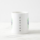gestreiftes Salzwasser Aquarell Kaffeetasse (Mittel)