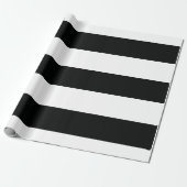 Gestreiftes (schwarz u. Weiß | horizontal) Geschenkpapier (Ungerollt)