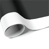 Gestreiftes (schwarz u. Weiß | horizontal) Geschenkpapier (Rolleneckpunkt)