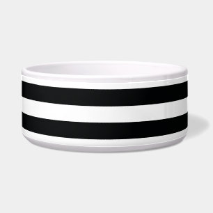Gestreiftes (schwarz u. Weiß   horizontal) Napf