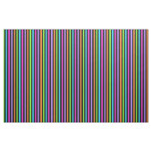 Gestreiftes Schwarzes und Mehrfarben Stoff (Yard (91,4 cm))
