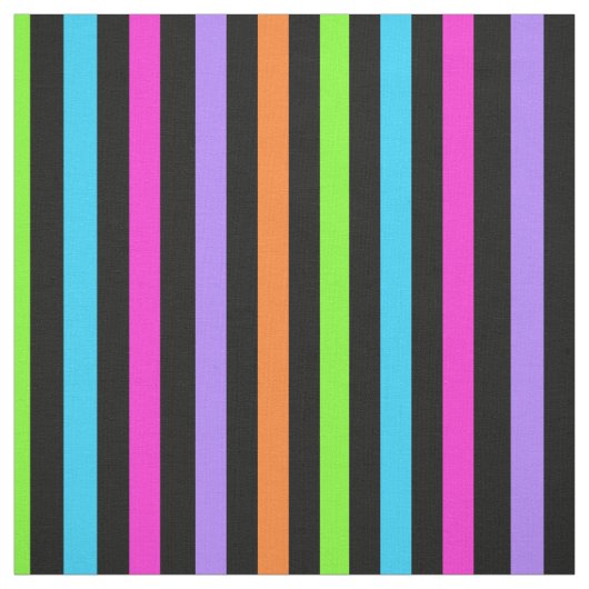 Gestreiftes Schwarzes und Mehrfarben Stoff (Muster)
