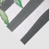 Gestreiftes Schwarzweiss-Blumen Seidenpapier (Detail)