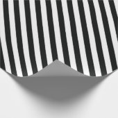Gestreiftes Schwarzweiss-Packpapier Geschenkpapier (Ecke)