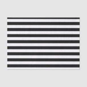 Gestreiftes Schwarzweiss-Seidenpapier Seidenpapier