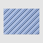 Gestreiftes Seidenpapier: Blaue und weiße Streifen Seidenpapier (Vorderseite)